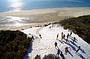 Hiking ancient sand dunes